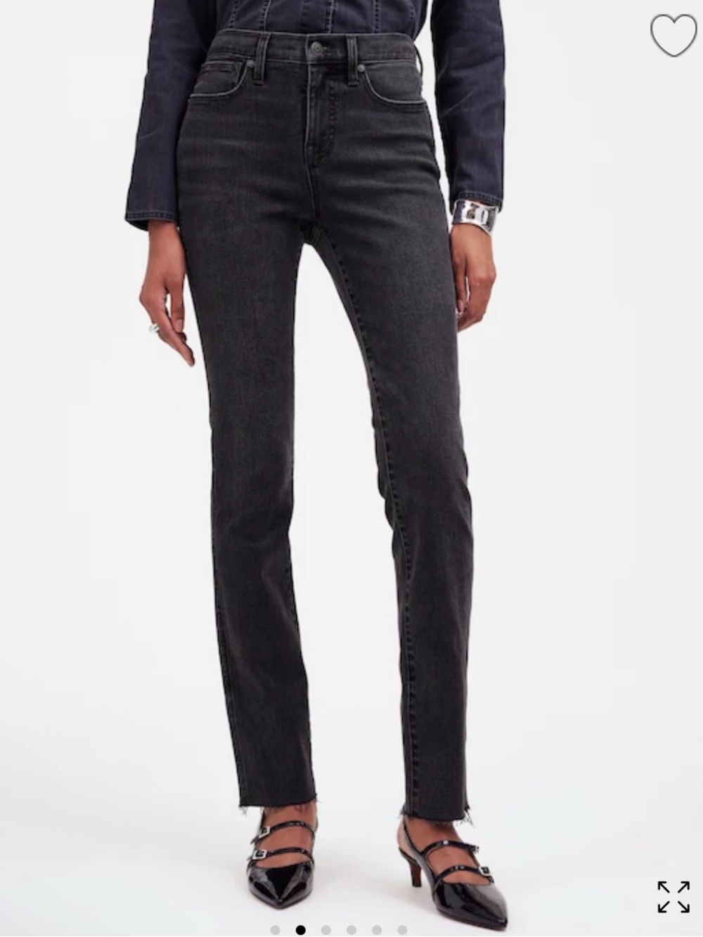 Madewell Stovepipe Jean Gray